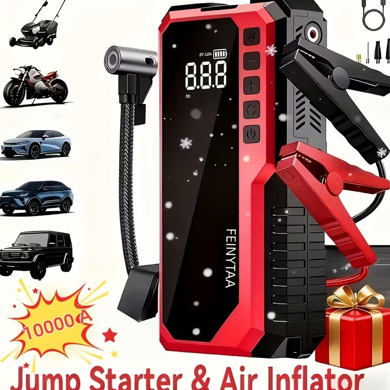 Portable Jump Starter & Air Inflator 10000A – 12V/14.8V
