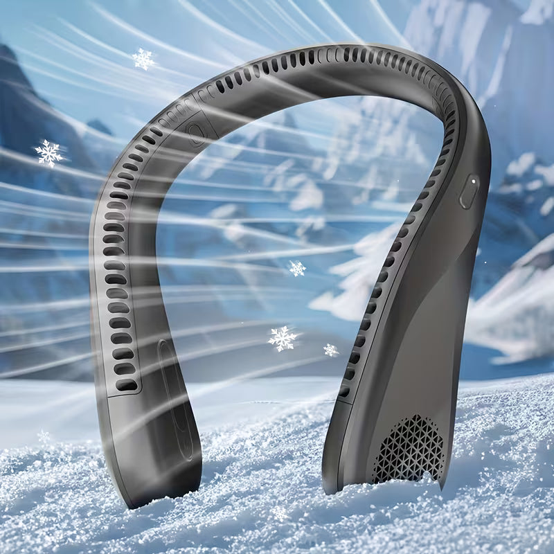 Hands-Free Neck Fan – Bladeless Portable Personal Fan with 360° Airflow