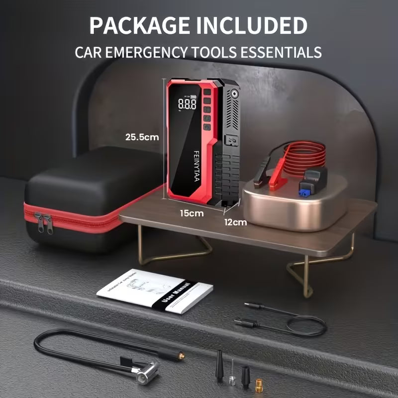 Portable Jump Starter & Air Inflator 10000A – 12V/14.8V