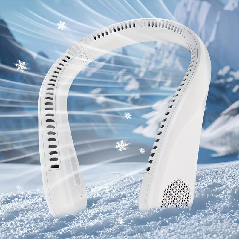 Hands-Free Neck Fan – Bladeless Portable Personal Fan with 360° Airflow