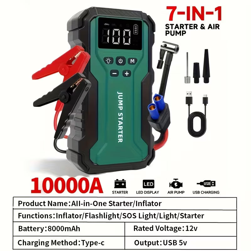 PowerStart Pro 7-in-1 Emergency Car Starter 10000A