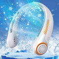 Portable Neck Fan with Bladeless Cooling System – USB Rechargeable, 5 Speed Settings, Ultra-Quiet Personal Fan for Office, Travel & Outdoor Use