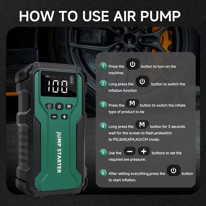 PowerStart Pro 7-in-1 Emergency Car Starter 10000A