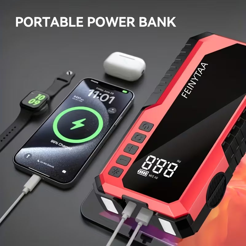 Portable Jump Starter & Air Inflator 10000A – 12V/14.8V