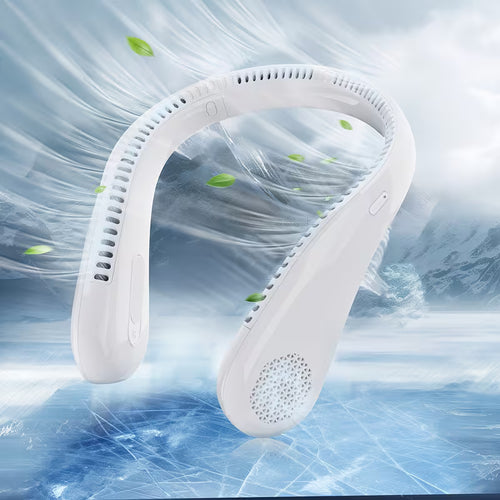 Hands-Free Neck Fan – Bladeless Portable Personal Fan with 360° Airflow